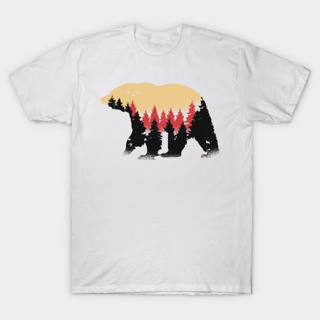 Bear and wood Shirt T-Shirt by A&P